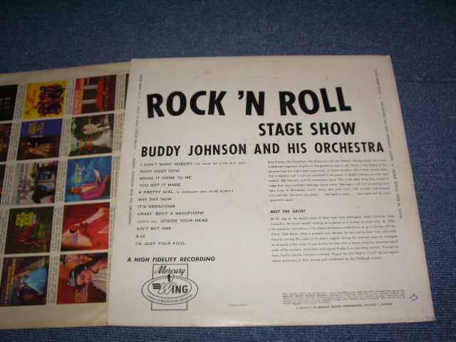 画像: BUDDY JOHNSON AND HIS ORCHESTRA - ROCK 'N ROLL STAGE SHOW / 1959 US ORIGINALMONO LP 