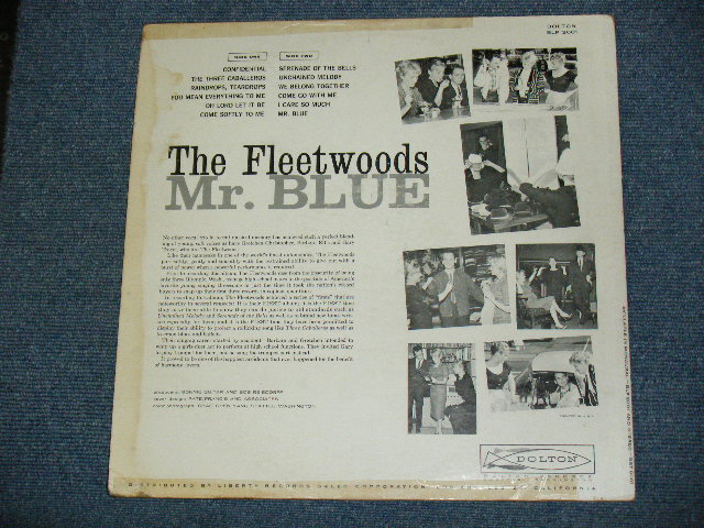 画像: THE FLEETWOODS - MR.BLUE ( Ex+/VG++ : SKIP ) / 1960 US ORIGINAL "1ST PRESS 'LIGHT(PALE)  BLUE' LABEL" Used MONO LP  