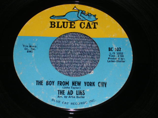 画像1: THE AD LIBS - THE BOY FROM NEW YORK CITY / 1965 US ORIGINAL 7"SINGLE 