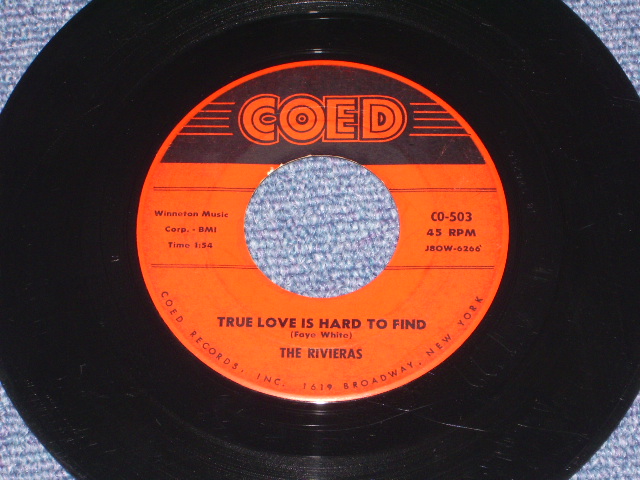 画像: THE RIVIERAS - COUNT EVERY STAR / 1958 US Original 7" Single  
