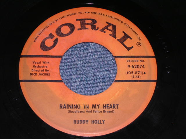 画像: BUDDY HOLLY - IT DOESN'T MATTER ANYMORE / 1959 US ORIGINAL 7" Single  