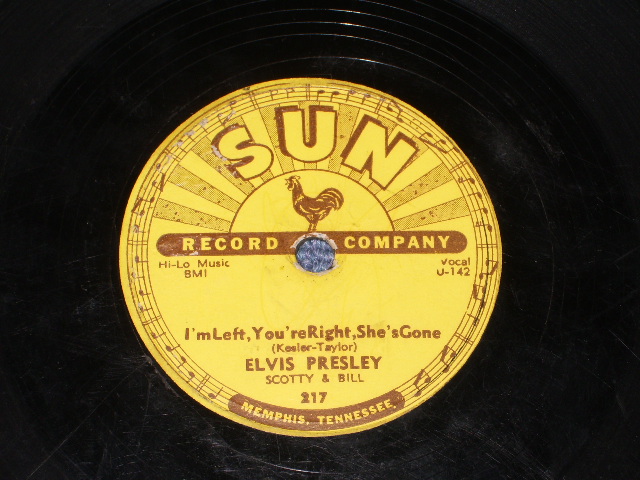 画像: ELVIS PRESLEY - BABY LET'S PLAY HOUSE /1955 US ORIGINAL 10" 78rpm SP 