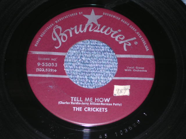 画像: THE CRICKETS ( BUDDY HOLLY ) - MAYBE BABY / 1958 US Original 7" Single  