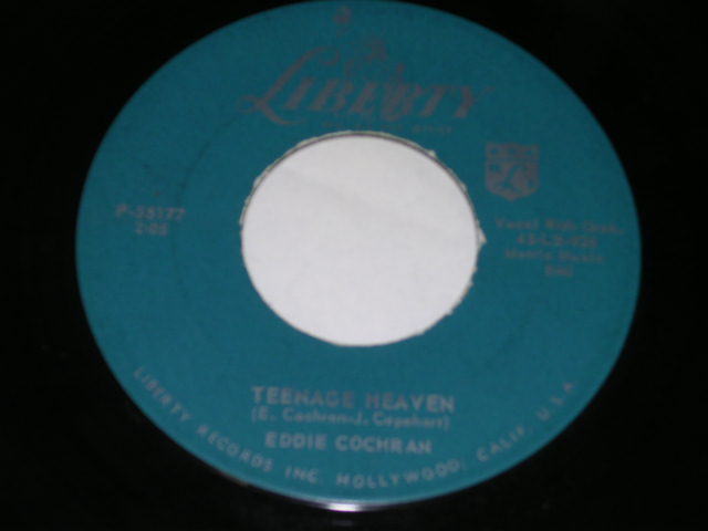画像1: EDDIE COCHRAN - TEENAGE HEAVEN / 1959 US ORIGINAL 7" Single  