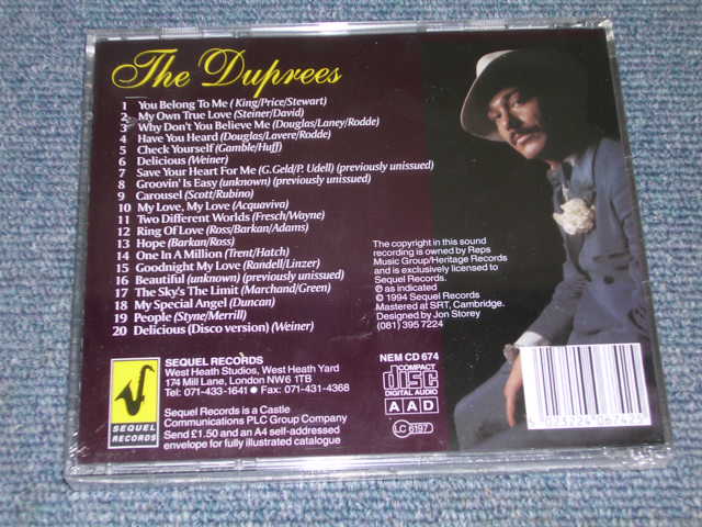 画像: THE DUPREES - DELICIOUS THE HERITAGE YEARS / 1994 UK BRAND NEW SEALED CD  