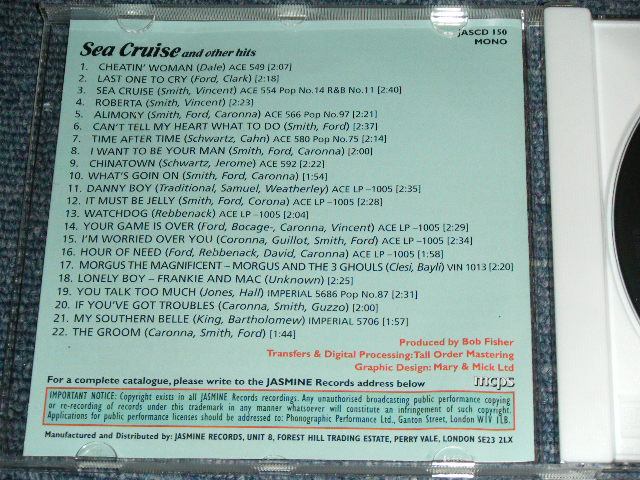 画像: FRANKIE FORD - SEA CRUISE AND OTHER HITS  / 2011 UK/CZECH REPUBLIC  ORIGINAL Brand New  CD 