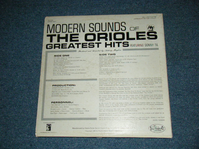 画像: THE ORIOLES feat. SONNY TIL - MODERN SOUNDS OF THE ORIOLES GREATEST HITS (Ex++/Ex+) / 1962 US AMERICA ORIGINAL MONO Used LP  