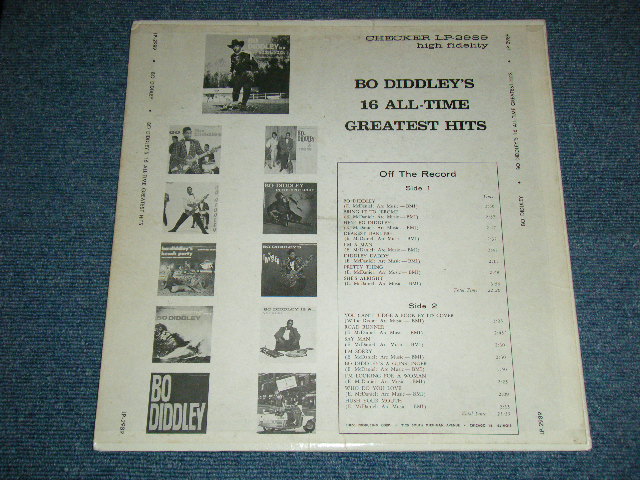 画像: BO DIDDLEY - BO DIDDLEY'S 16 GREATEST HITS  / 1964 US  ORIGINAL BLACK With SILVER Print Label Used MONO LP 