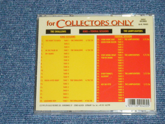 画像: THE SWALLOWS & THE LAMPLIGHTERS - FOR COLLECTORS ONLY : KING/FEDERAL SESSIONS / 1995 GERMAN ORIGINAL Brand New SEALD CD  