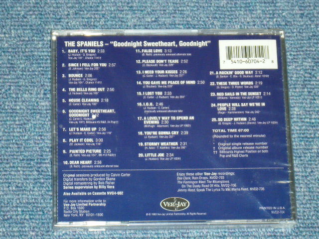 画像: THE SPANIELS - GOODNIGHT SWEETHEART, GOODNIGHT / 1993 US ORIGINAL Brand New SEALD CD  