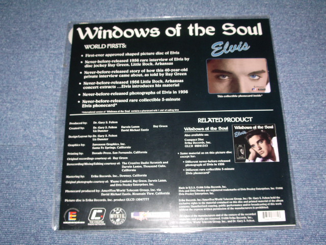 画像: ELVIS PRESLEY - WINDOWS OF THE SOUL / 1996 US ORIGINAL PICTURE DISC LP
