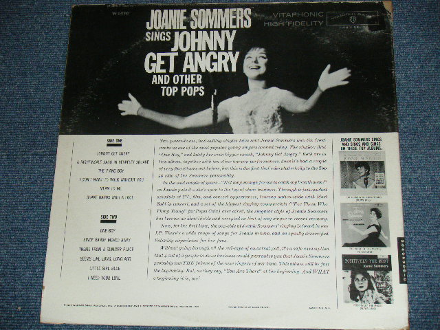 画像: JOANIE SOMMERS - JOHNNY GET ANGRY ( Ex+/Ex+++ )  / 1963 US ORIGINAL MONO LP  