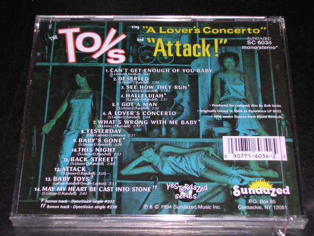 画像: TOYS - A LOVER'S CONCERTO ATTACK! / 1994 US SEALED CD  