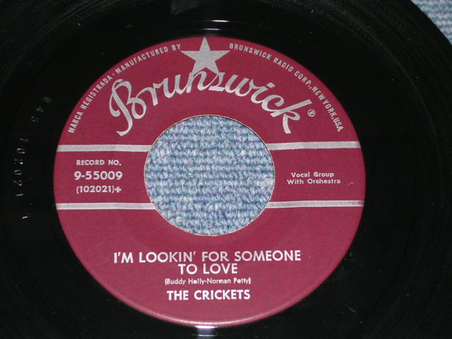 画像: THE CRICKETS ( BUDDY HOLLY ) - THAT'LL BE THE DAY / 1957 US Original 7" Single