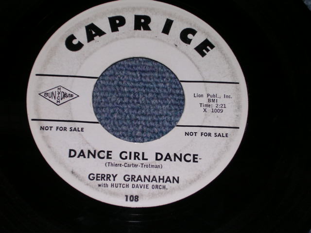 画像: GERRY GRANAHAN ( With 5 SATINS & BELMONTS ) - TOO BIG BFOR HER BIKINI / 1961 US Original 7" Single  