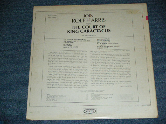 画像: ROLF HARRIS - JOIN ROLF HARRIS SINGING THE COURT OF KING CARACTACUS / 1964 US ORIGINAL Used MONO LP 