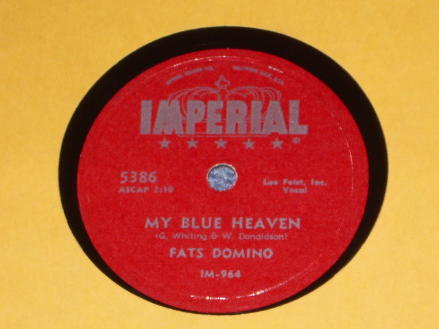 画像1: FATS DOMINO - MY BLUE HEAVEN / US ORIGINAL 78rpm SP 