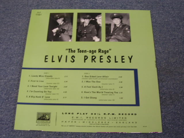 画像: ELVIS PRESLEY - THE TEEN-AGE RAGS ( GREEN COVER )/ REPRO? 10" LP 