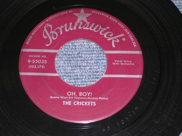 画像: THE CRICKETS ( BUDDY HOLLY ) - OH BOY / 1957 US Original 7" Single  