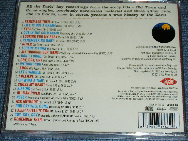 画像: THE EARLS - REMEMBER THEN : THE BEST OF / 2011 EU BRAND NEW Sealed CD  