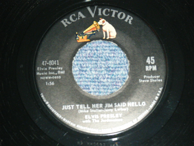 画像:  ELVIS PRESLEY - SHE'S NOT YOU / 1962 US ORIGINAL 7"45rpm Single With Picture Sleeve   