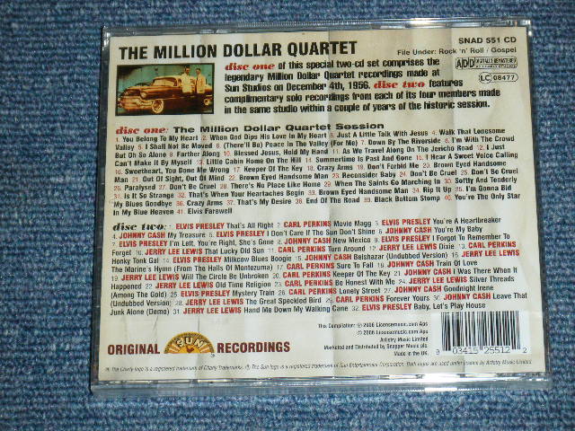 画像: THE MILLION DOLLAR QURTET ( ELVIS PRESLEY,CARL PERKINS,JOHNNY CASH, JERRY LEE LEWIS ) - 50T6H ANNIVERSARY SPECIAL EDITION ( 2CD'S SET ) / 2006 UK ORIGINAL Brand New Sealed 2CD  