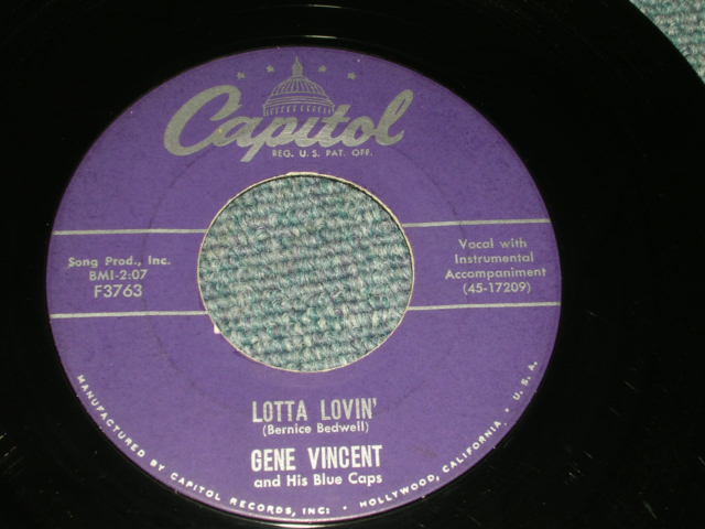 画像1:  GENE VINCENT - LOTTA LOVIN' / 1957 US ORIGINAL 7"Single  