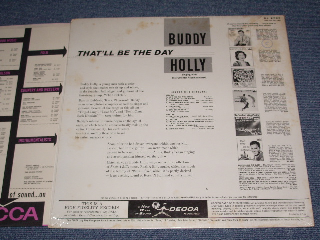 画像: BUDDY HOLLY - THAT'LL BE THE DAY (MINT-/MINT-) / Late 1960s US mono LP 