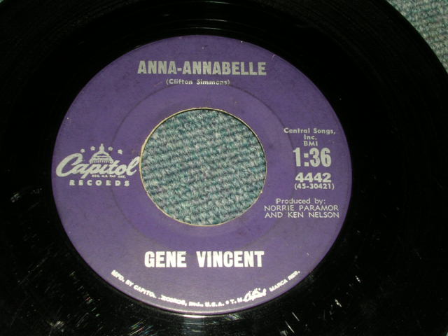 画像: GENE VINCENT - PISTOL PACKIN' MAMA / 1959 US ORIGINAL 7"Single 