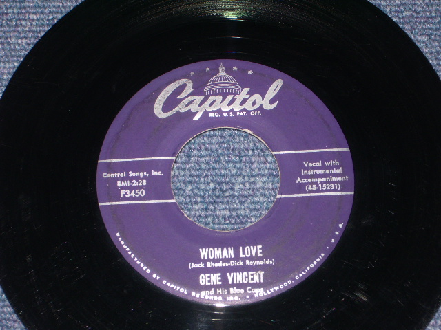 画像: GENE VINCENT - BE-BOP-A-LULA ( Ex/Ex- ) / 1956 US Original 7" Single  