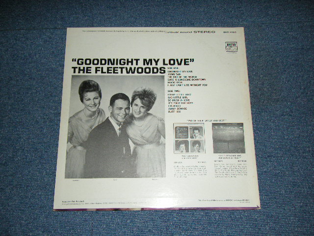 画像: THE FLEETWOODS - GOODNIGHT MY LOVE ( Ex+++/MINT- ) / 1963 US ORIGINAL STEREO LP  