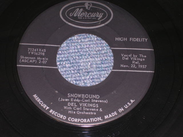 画像: DEL VIKINGS - SNOW BOUND / 1957 US ORIGINAL 7" Single 