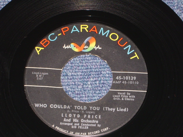 画像: LLOYD PRICE - JUST CALL ME / 1960 US ORIGINAL 7" SINGLE  