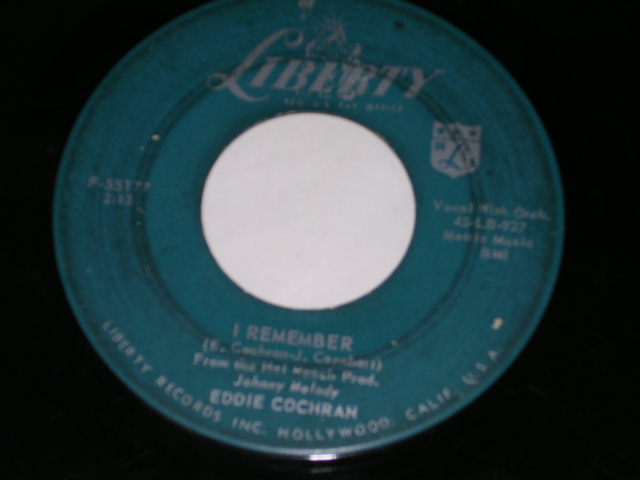 画像: EDDIE COCHRAN - TEENAGE HEAVEN / 1959 US ORIGINAL 7" Single 