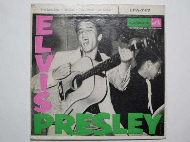 画像1: ELVIS PRESLEY - debut EP BLUE SUEDE SHOES / 195 US ORIGINAL 7"EP with PS 