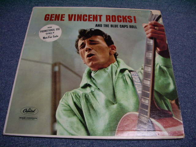 画像1: GENE VINCENT - GENE VINCENT ROCKS! / 1958 US ORIGINAL YELLOW LABEL PROMO mono LP  