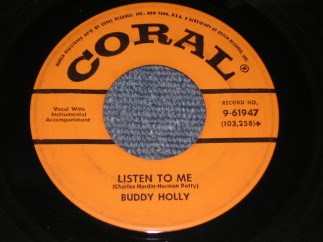 画像: BUDDY HOLLY - I'M GONNA LOVE YOU TOO / 1957 US ORIGINAL 7" Single  