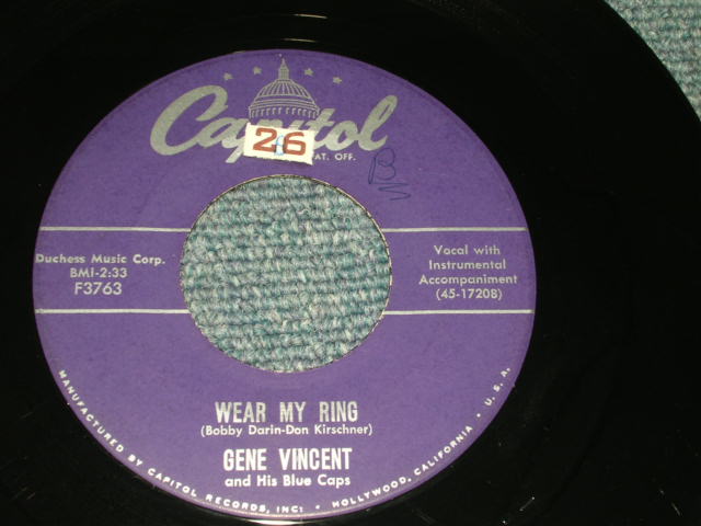 画像:  GENE VINCENT - LOTTA LOVIN' / 1957 US ORIGINAL 7"Single  