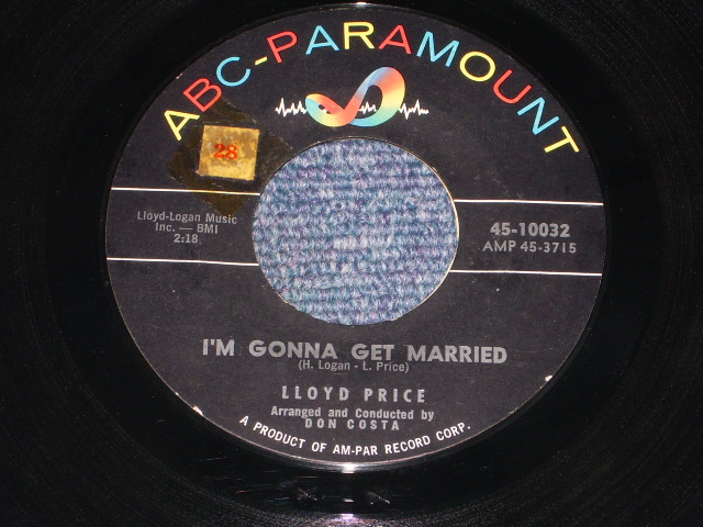 画像1: LLOYD PRICE - I'M GONNA GET MARRIED / 1959 US ORIGINAL 7" SINGLE