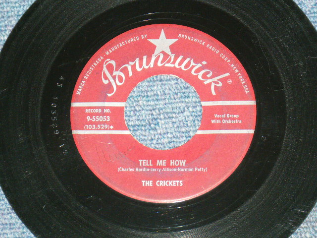 画像: THE CRICKETS ( BUDDY HOLLY ) - MAYBE BABY ( Ex/Ex ) / 1958 US Original 7" Single  