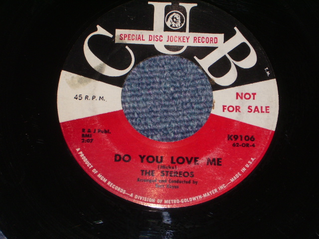 画像: THE STEREOS - UNLESS YOU MEAN IT / 1962 US ORIGINAL Promo 7" Single