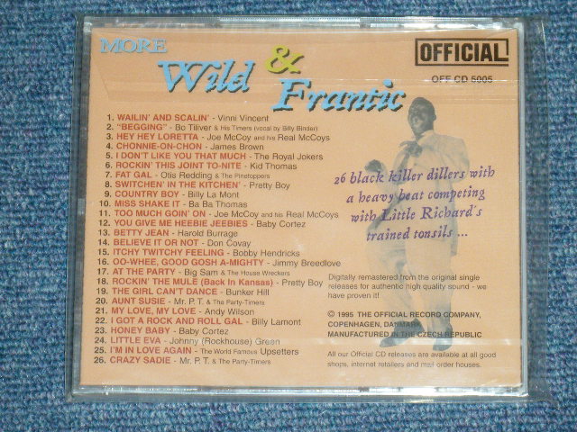 画像: V.A. OMNIBUS - MORE WILD & FRANTIC /1995 CZECH REPUBLIC BRAND NEW Sealed CD  