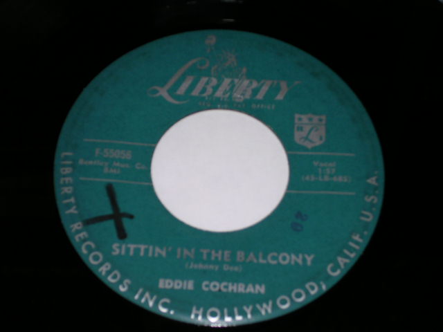 画像1: EDDIE COCHRAN - SITTIN' IN THE BALCONY / 1957 US ORIGINAL 7" Single  