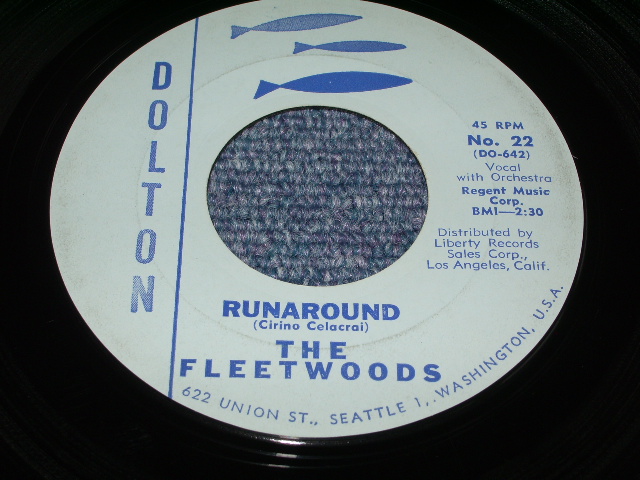 画像: THE FLEETWOODS - RUNAROUND / 1960 US ORIGINAL 7"SINGLE With PICTURE SLEEVE
