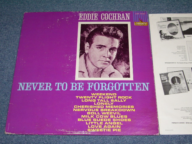 画像1: EDDIE COCHRAN - NEVER TO BE FORGETTEN ( VG+++/VG+++ ) /1962 US ORIGINAL mono Used LP 