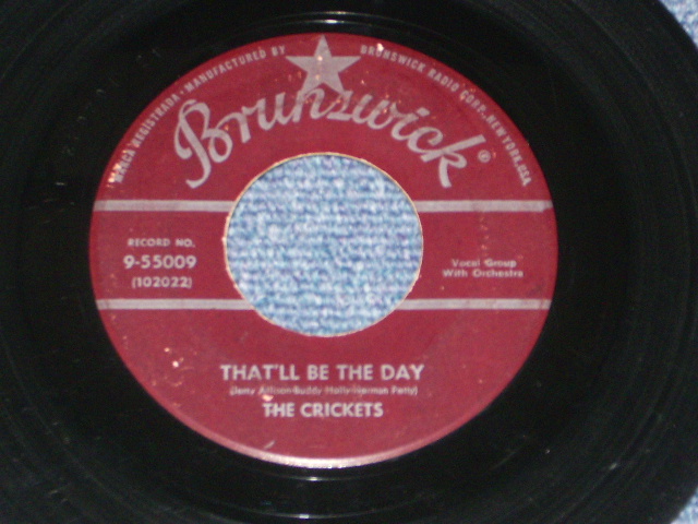 画像1: THE CRICKETS ( BUDDY HOLLY ) - THAT'LL BE THE DAY / 1957 US Original 7" Single 