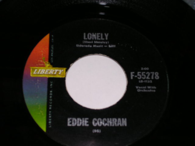 画像1: EDDIE COCHRAN - LONELY / 1960 US ORIGINAL 7" Single  