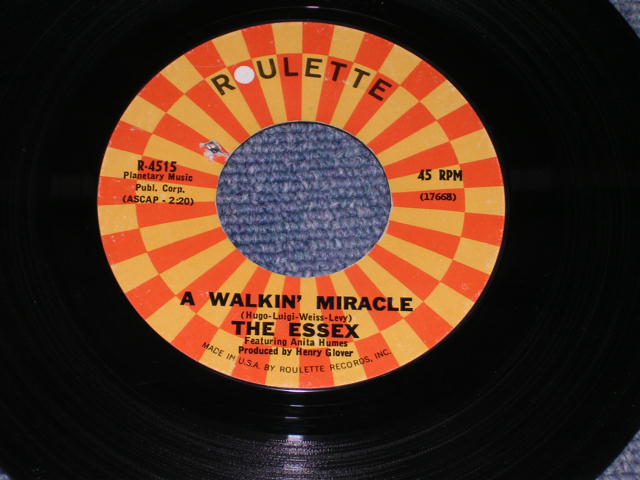 画像: THE ESSEX - A WALKIN' MIRACLE / 1963 US Original 7" Single 