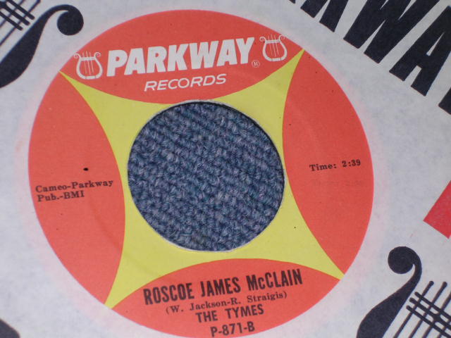 画像: THE TYMES - SO MUCH IN LOVE & ROSCOE JAMES McCLAIN / 1963 US ORIGINAL RARE COUPLING 7"SINGLE 