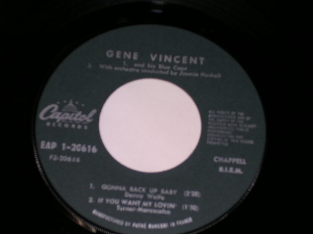画像: GENE VINCENT - PISTOL PACKIN' MAMA / 1950s FRANCE ORIGINAL 7"EP With PICTURE SLEEVE  